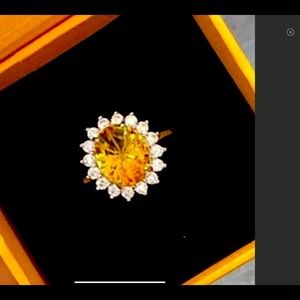 NEW Real Gemstone LG 925 sterling ring 8 NoTarnish